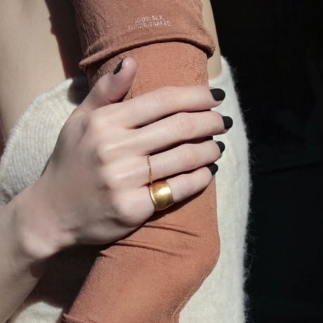 norme dew pinky ring (Matt) / SV925＋Gold Plated