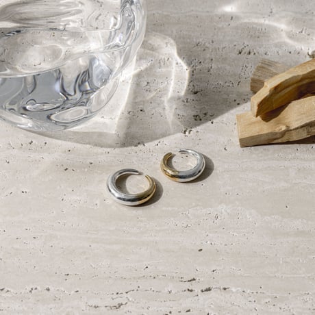 norme sleek earcuff ring  ＃12  (Mix/1P) / SV925＋Gold Plated