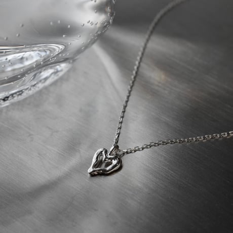 norme open heart mini necklace / SV925