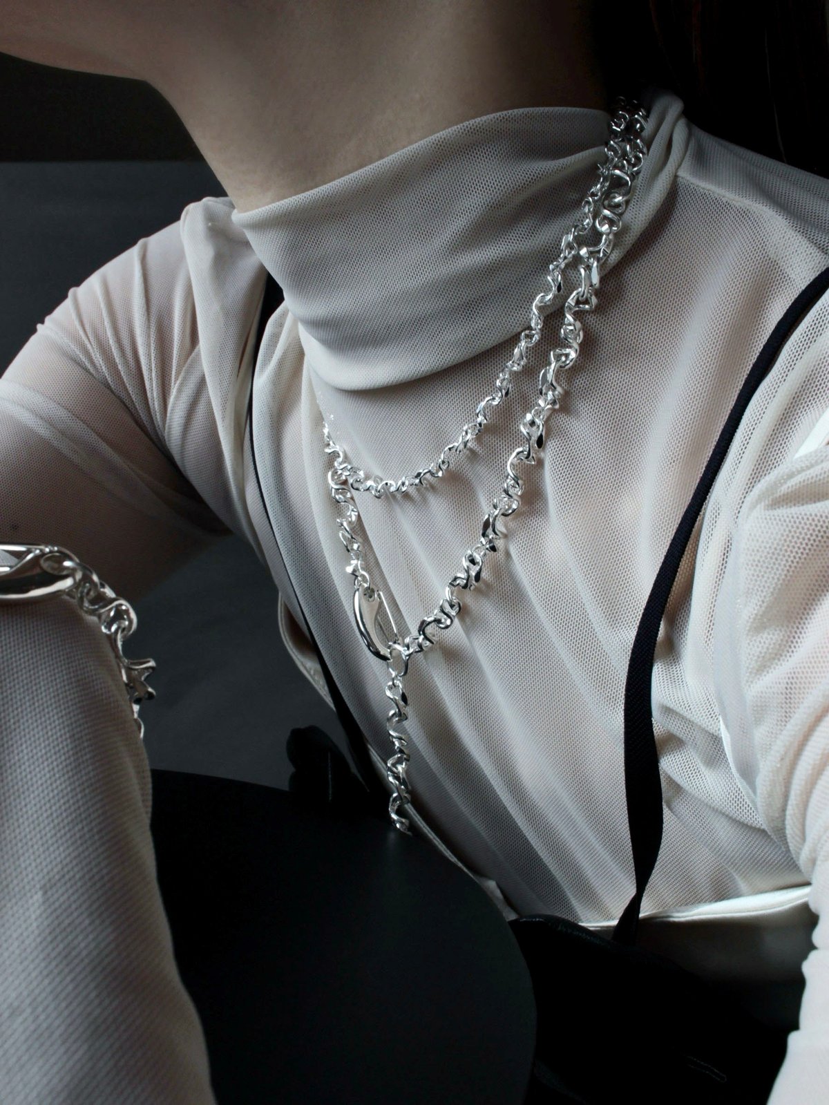 Soierie ソワリー FIGUE CLIP SLIM NECKLACE Figue clip slim necklace | Soierie Online Store