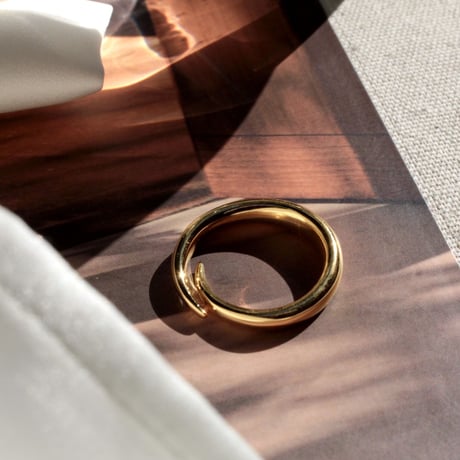 norme clear ring / SV925＋Gold Plated