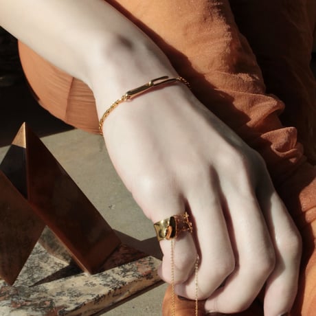 norme dew snake bracelet / SV925＋Gold Plated