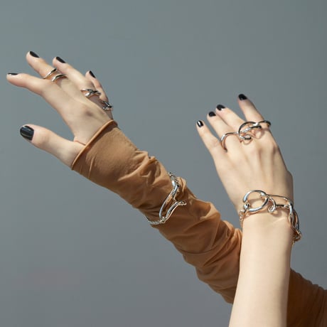 Infinity phalange cuff ring