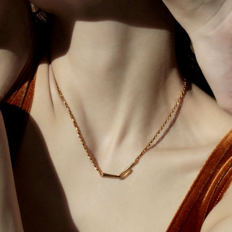 norme dew snake necklace / SV925＋Gold Plated
