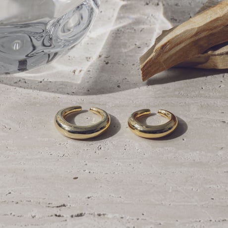 norme sleek earcuff ring (1P) #4 / SV925＋Gold Plated