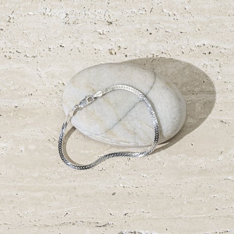 norme flat snake  bracelet / SV925