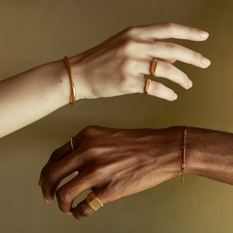 norme ID Ring ④ (Matt) / SV925＋Gold Plated