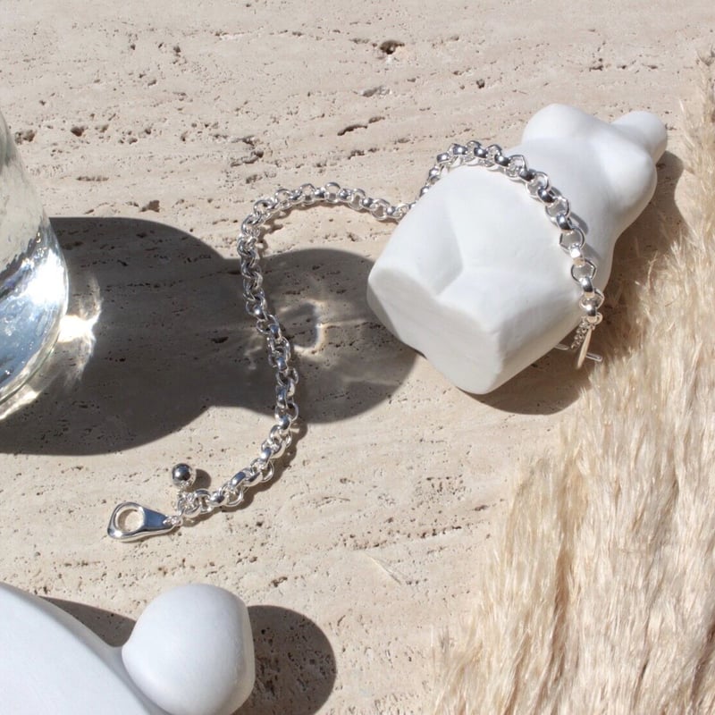 soierie ソワリー　ネックレス& ピアス　シルバー Soierie/ソワリー carabiner loop necklace（ネックレス