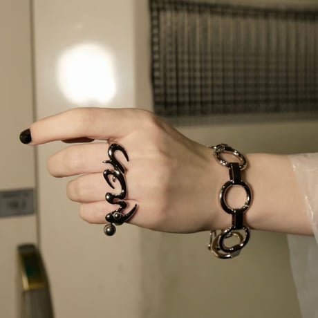 Tribal barbell ring