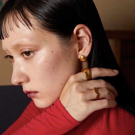 norme true circle half pierce (Matt) / SV925＋Gold Plated