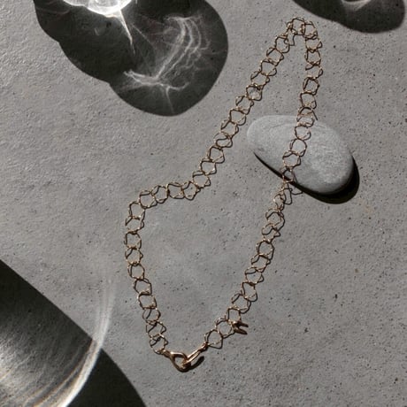 norme hook circle necklace / SV925＋Gold Plated