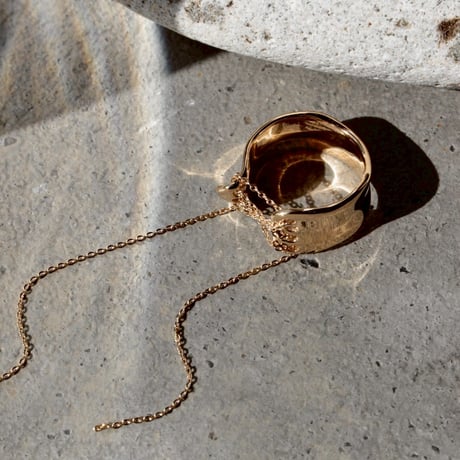 norme playing chain pinky ring / SV925＋Gold Plated