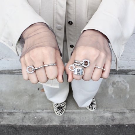 Peg bijou double ring