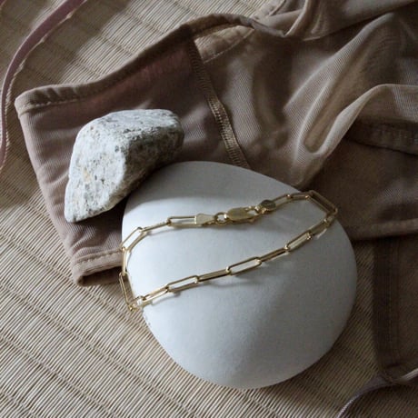 norme long frame bracelet [Unisex] / SV925＋Gold Plated
