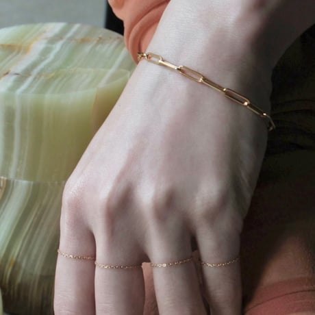 norme long frame bracelet [Unisex] / SV925＋Gold Plated
