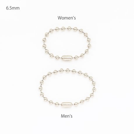 Ball chain bracelet / 6.5mm / Matt silver［Unisex line］