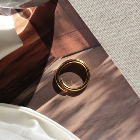 norme clear ring / SV925＋Gold Plated