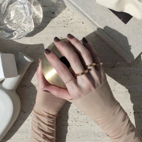 norme earcuff ring (1P)  #4 / SV925＋Gold Plated