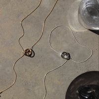 Metal art short necklace