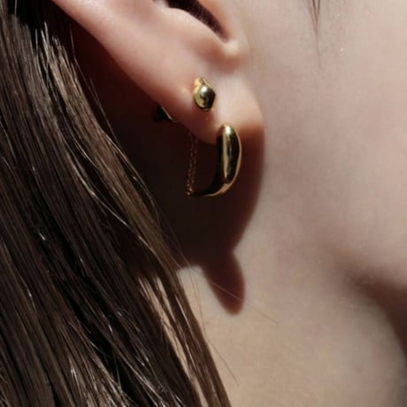 norme first metal pierce / SV925＋Gold Plated