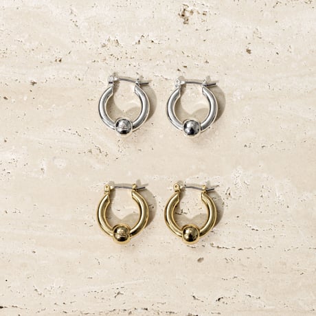 Metal furniture hoop pierce (gloss/2P) [Unisex line]
