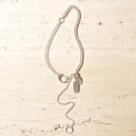 Key motif tag necklace