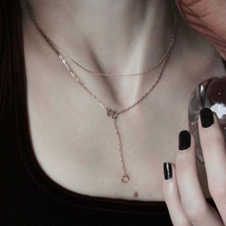 norme necklace (Bold) / K10
