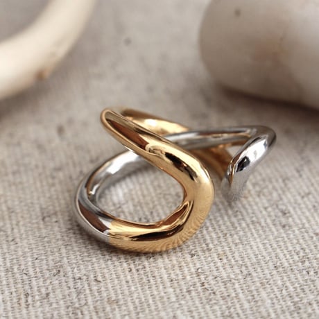 Connect loop earcuff ring (mix color)