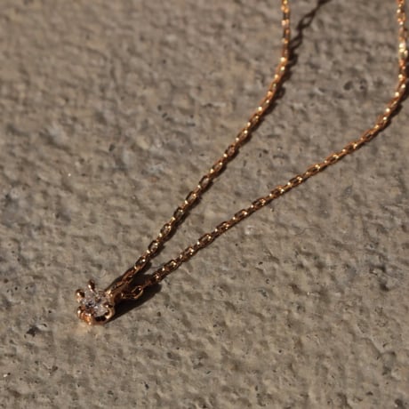 norme diamond necklace / SV925＋Gold Plated