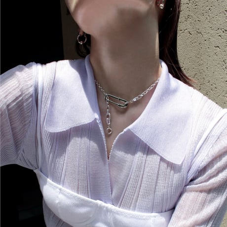 Metal furniture hoop pierce (gloss/2P) [Unisex line]
