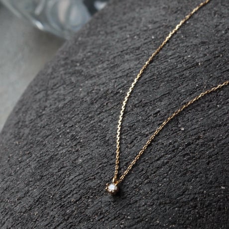 norme diamond necklace / SV925＋Gold Plated