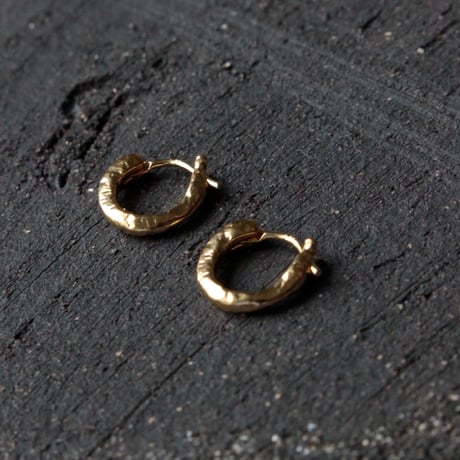 norme uncut hoop pierce (2p) / SV925＋Gold Plated