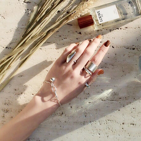 Simple silver bracelet［Limited］