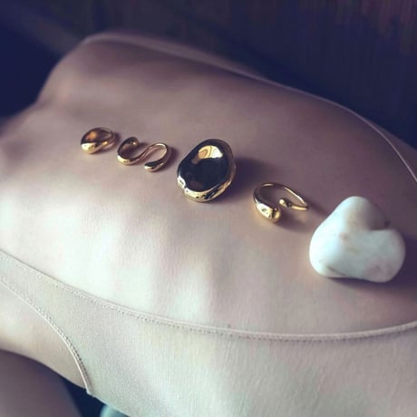 Moist plate earing / Gold