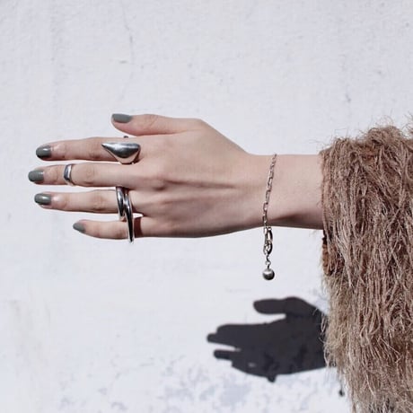Simple silver bracelet［Limited］