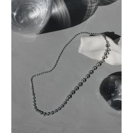 Ball chain hook necklace [Unisex line]