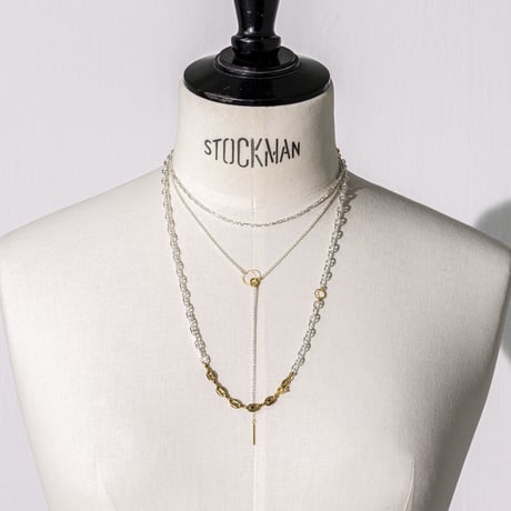Layered necklace (3P) (mix color)