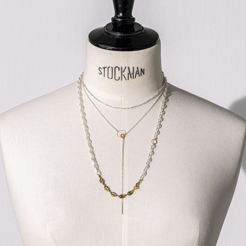 Layered necklace (3P) (mix color) | Soierie Onl