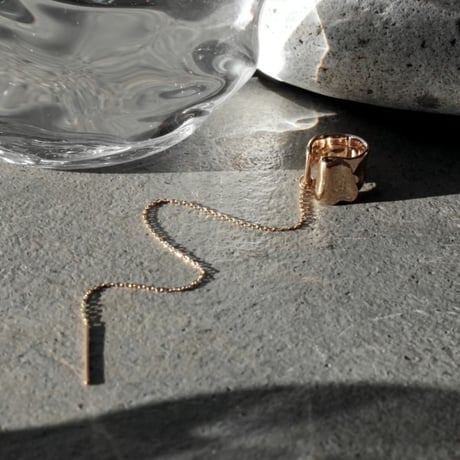 norme playing chain earcuff / SV925＋Gold Plated