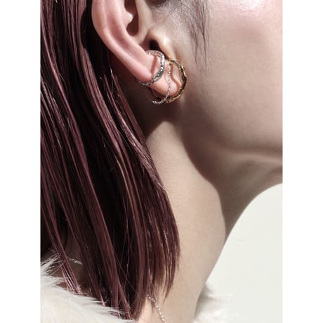 Aging chain cuff ring (1P)