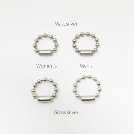 Ball chain ring［Unisex line］