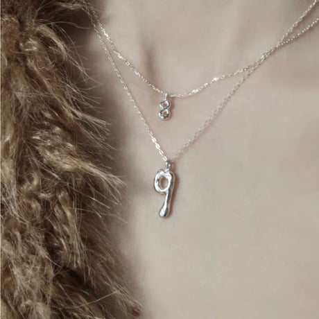 norme numbering necklace / SV925