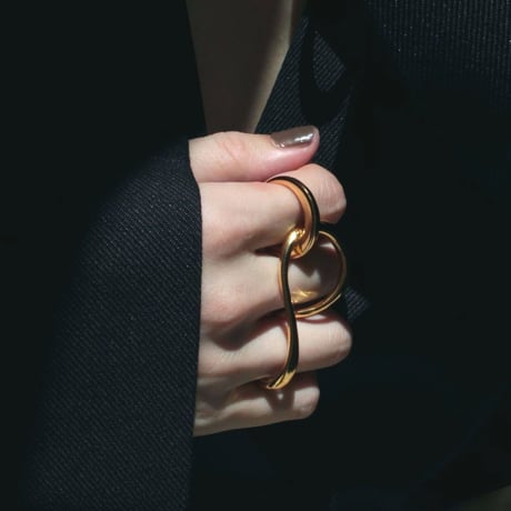 Connect eight loop ring (large/2P) (one color)
