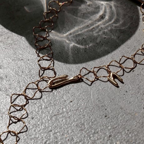 norme hook circle necklace / SV925＋Gold Plated