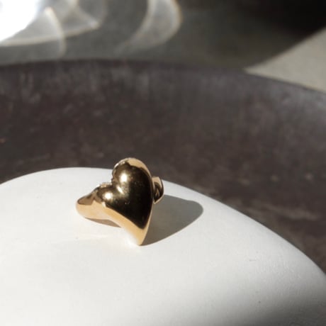 Heart mini cuff / Gold【Silver 925 product】