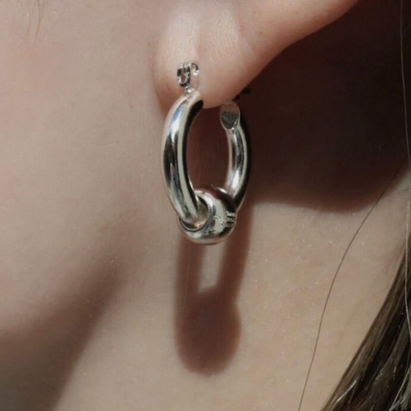 Metal furniture hoop pierce (gloss/2P) [Unisex