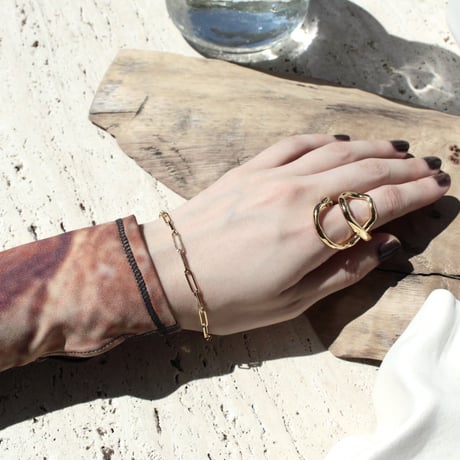 Tangled earcuff ring (1P) (one color)