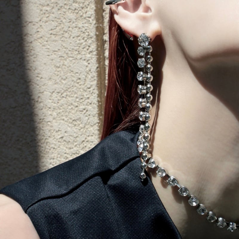 アクセサリー Soierie Ball chain stone necklace Ball chain stone necklace | Soierie Online Store