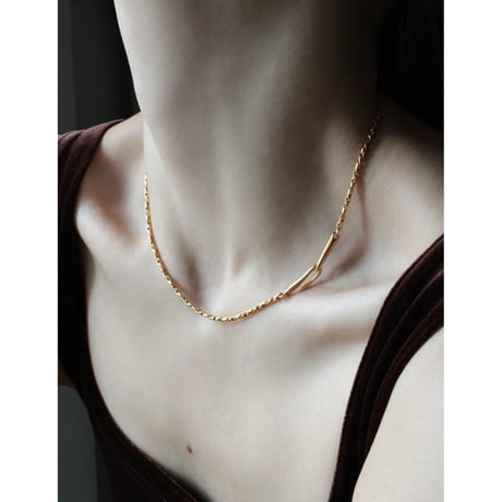 norme dew snake necklace / SV925＋Gold Plated