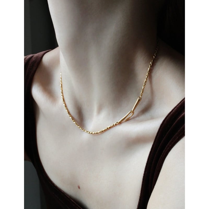 norme dew snake necklace / Gold | Soierie Onlin